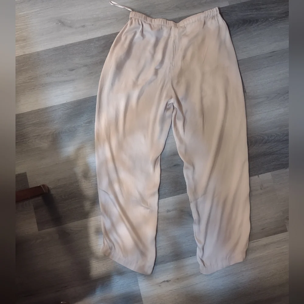SKIN Rose Pink Silk Blend Pajama Pants